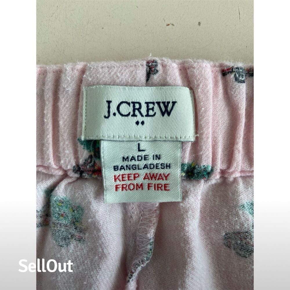 J.Crew Women's Pink Christmas Truck Graphic Pajama Pants Size L - Picture 3 of 3